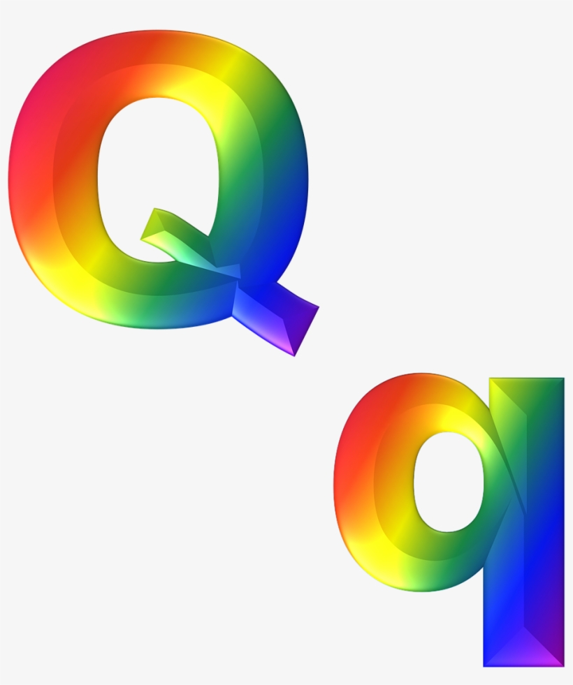 Q Letter Png High Quality Image - Rainbow Letter Q, transparent png #9902800