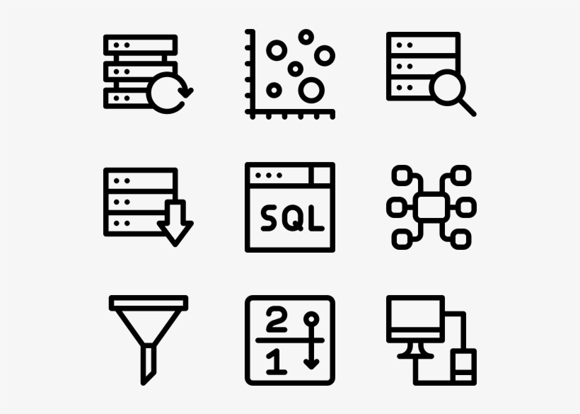 Database And Servers - Small Notes Icon Png - Free Transparent PNG ...