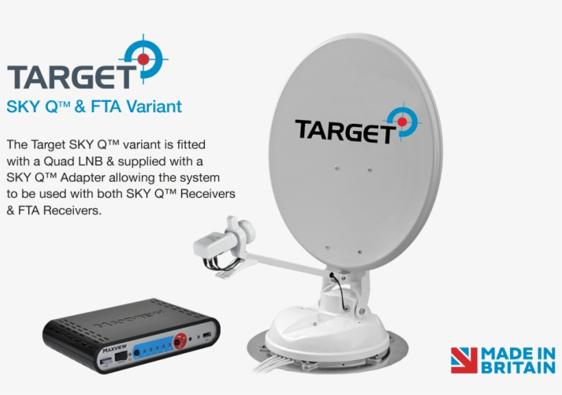 Target Sky Q & Fta - Made In Britain, transparent png #9903327