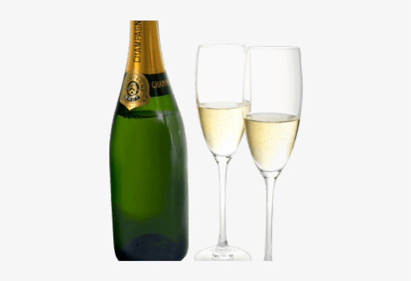 Liquor Clipart Champagne Bottle - Бокал Шампанского, transparent png #9903716