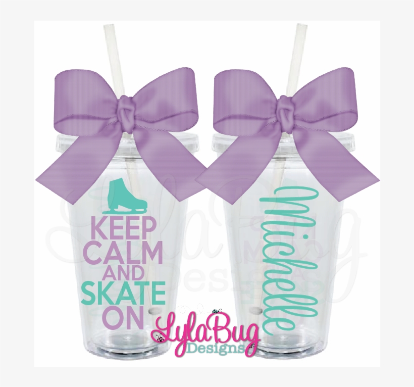 Keep Calm And Skate On Tumbler - Tumbler, transparent png #9904260