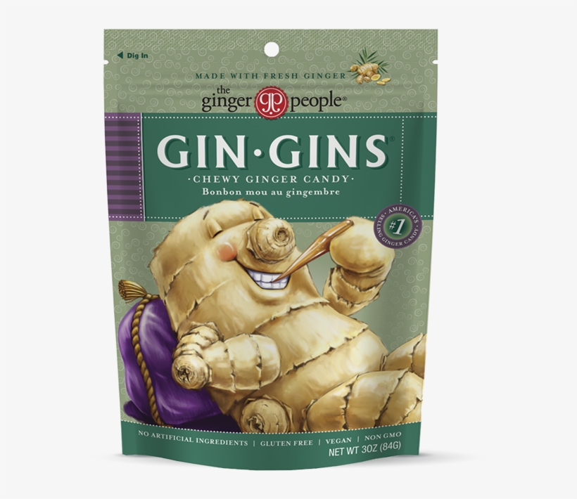 Gin Gins Original Chewy Ginger Candy - Gin Gins, transparent png #9904507