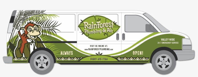 Phoenix Plumbing, Heating, Air Conditioning - Rainforest Plumbing Logo, transparent png #9905645