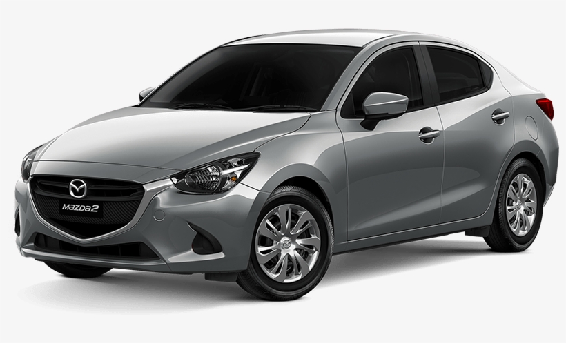 Mazda 2 Sedan Grey, transparent png #9905985