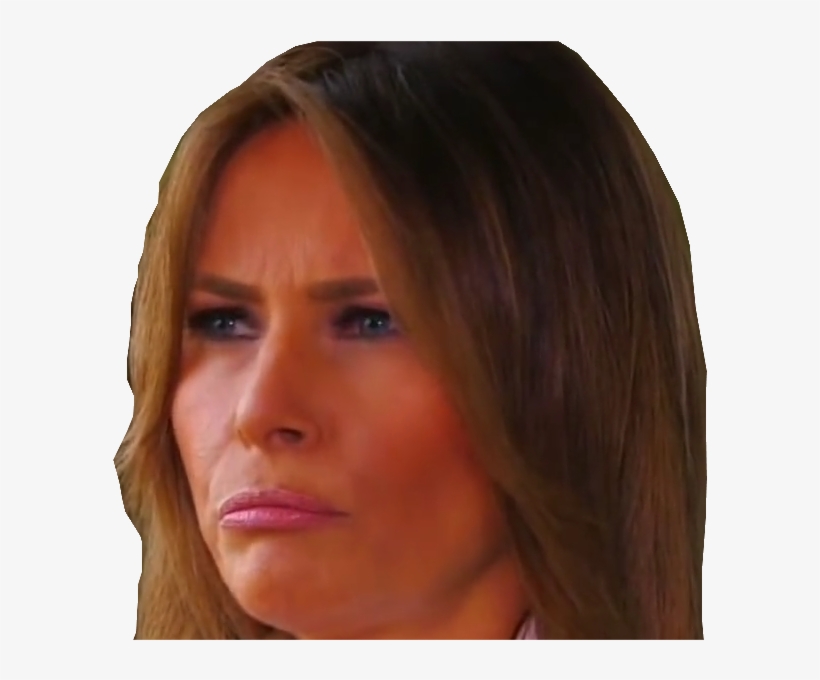 Sticker Politic Melania Trump Triste - Girl, transparent png #9907282