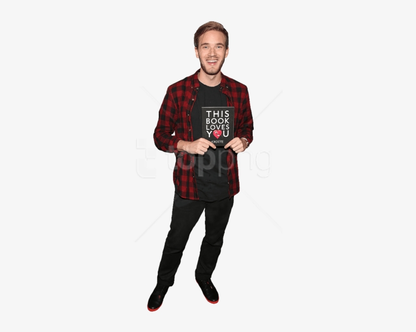 Free Png Pewdiepie Holding Book Png - Pewdiepie Holding A Book, transparent png #9907908