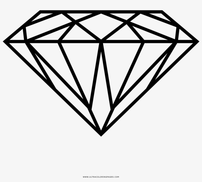 Diamante Para Colorear Resume Dibujo De Ultra Coloring - Diamond Transparent Background Png, transparent png #9907948