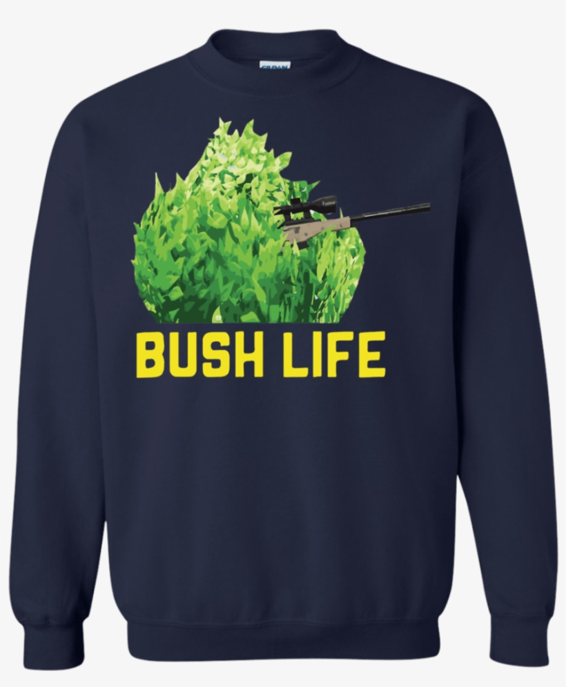 Fun Fortnite Gamer Bush Life Camper Shirt Sweatshirt - Ugly Christmas Sweater Friends, transparent png #9908558