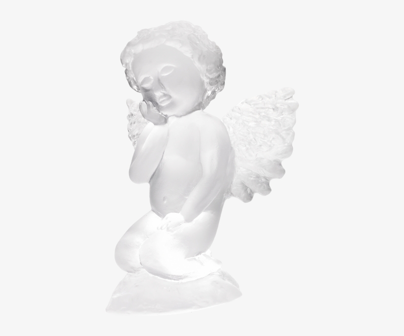 Factory New Daum France Clear Angel/cherub Sculpture - Angel, transparent png #9908835