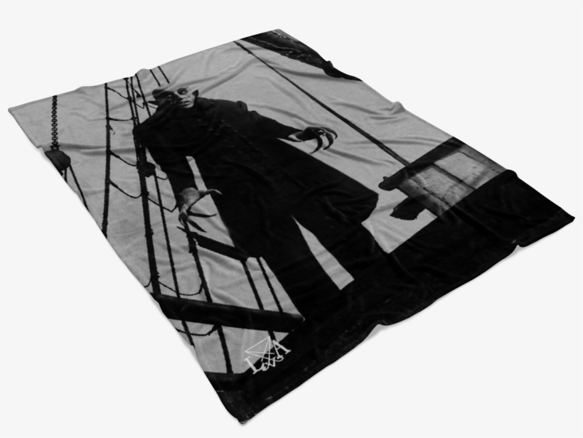 Nosferatu Upon Empusa Fleece Blanket - Nosferatu 1922, transparent png #9909410