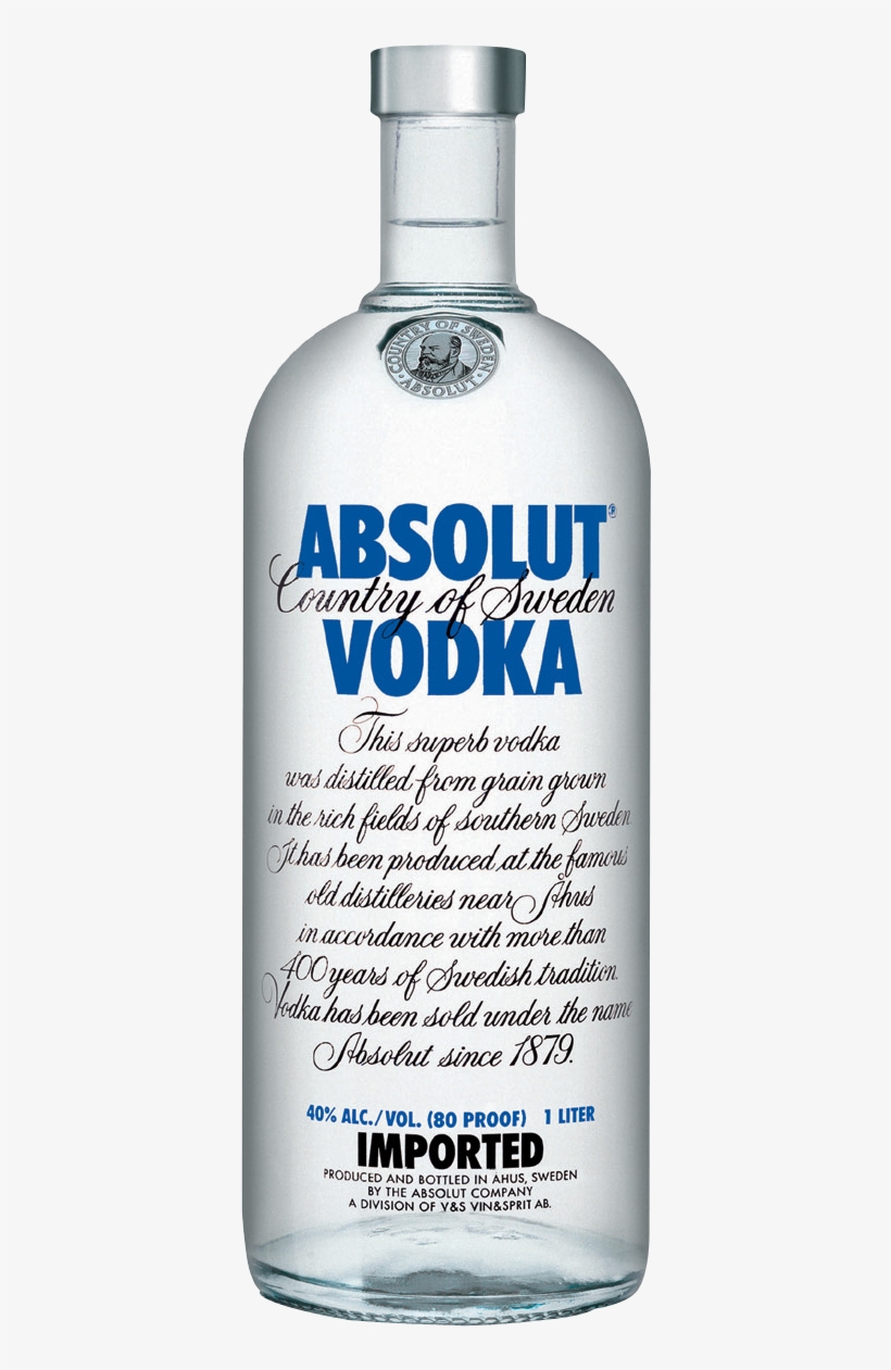 Vodka Png - Absolut Vodka, transparent png #9909808