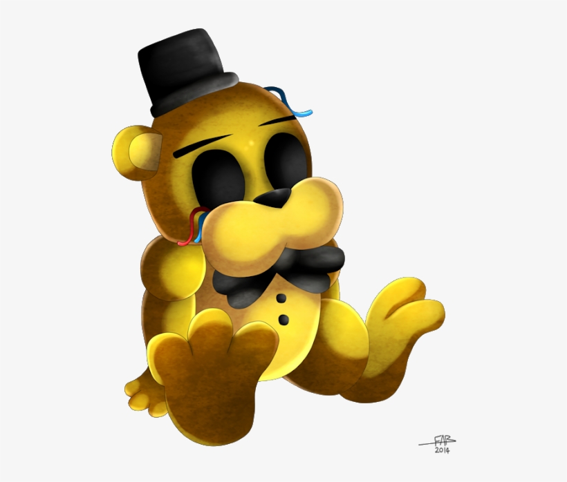 Fnaf 2 Golden Freddy Cute, transparent png #9909967