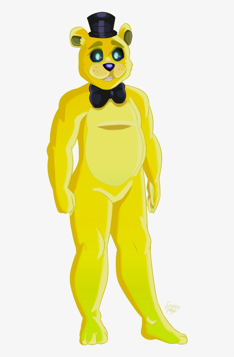 Golden Freddy In Cartoon By Insanysage - Twitter On Five Nights In Cartoon, transparent png #9910127