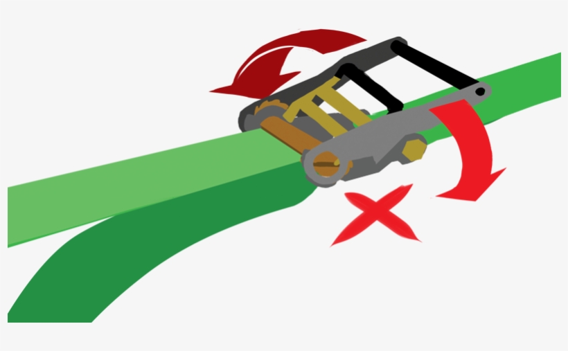 Slackline With The Ratchet Upside Down - Illustration, transparent png #9910282