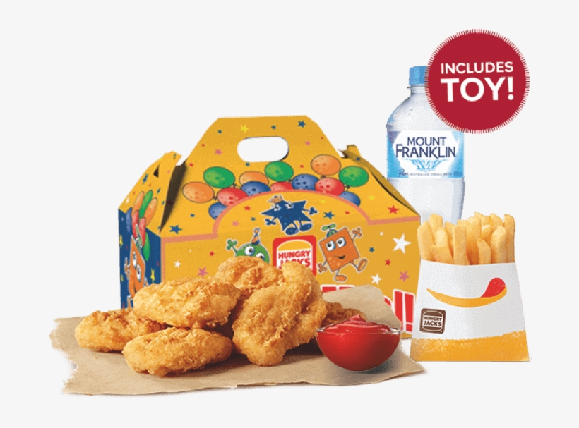 6 Nuggets Kid's Pack - Hungry Jacks Chicken Nuggets, transparent png #9910817