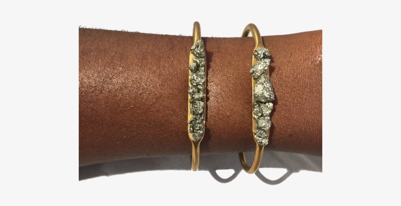 Pyrite Nuggets Brass Bracelet - Belt Buckle, transparent png #9910979