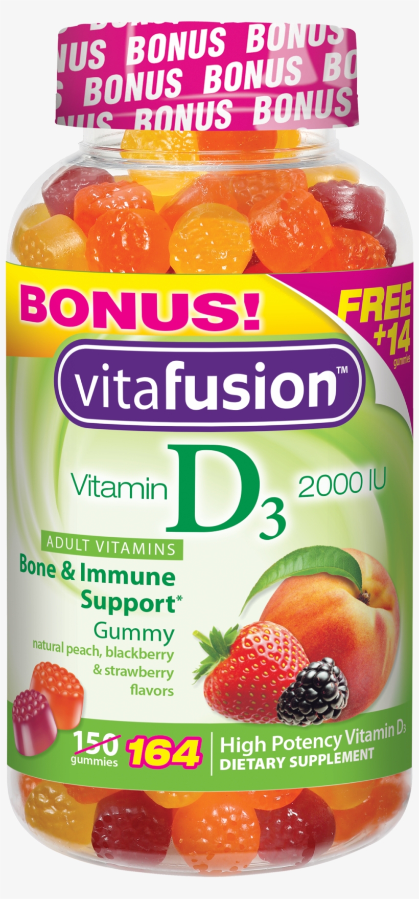 Vitafusion Vitamin D3 Adult Vitamins, transparent png #9910982