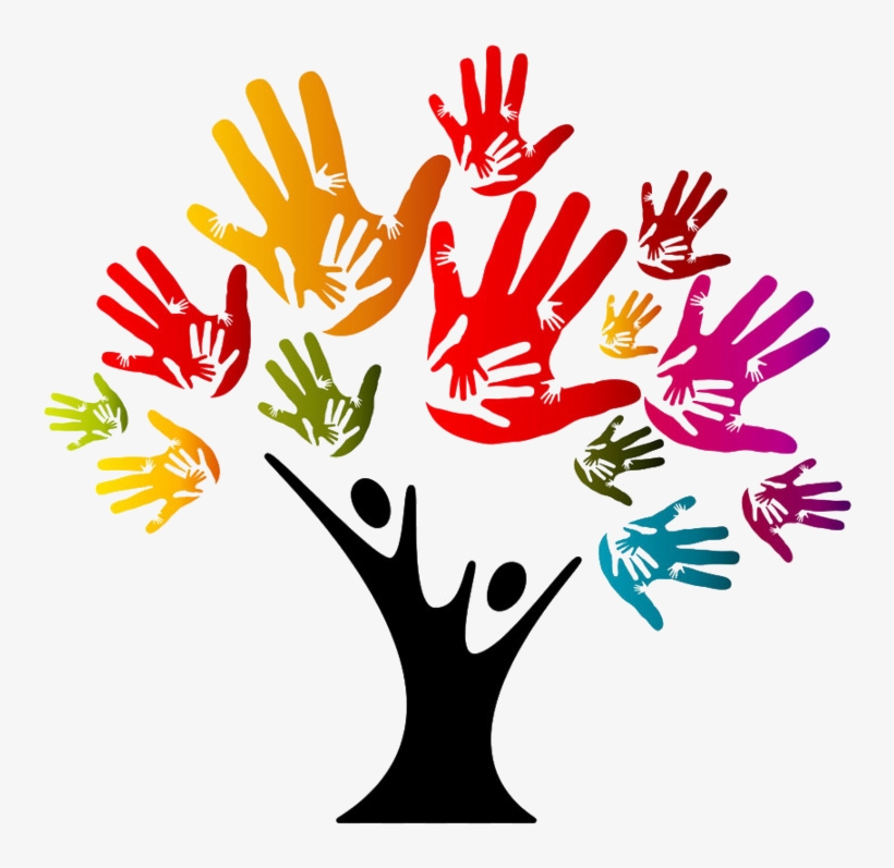 Trunk In Electronincs Is Referred To "the Channel Between - Handprint Tree Clipart Png, transparent png #9911778