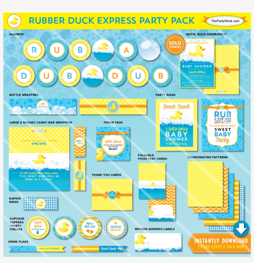 Duck Baby Shower Theme Beautiful Rubber Ducky Baby, transparent png #9911817
