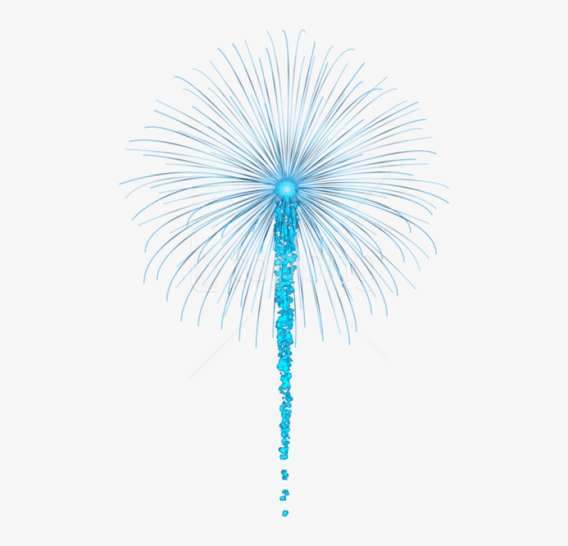 Download Png - Blue Fireworks Transparent Background, transparent png #9911818