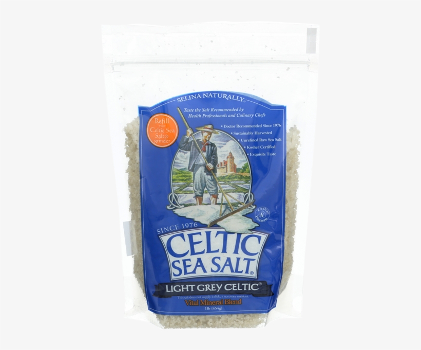 Celtic Sea Salt Light Grey Celtic Sea Salt Course Bag-1 - Celtic Sea Salt Fine Ground, transparent png #9911854