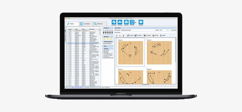 Fastdraw® Basketball Play Diagramming Software - Computer Monitor, transparent png #9912899