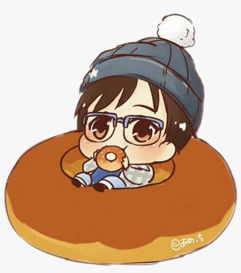 #donut #yuri #yoi #yurionice #yurikatsuki #cute - Cartoon, transparent png #9913188