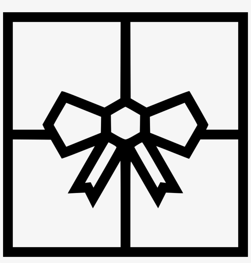 Gift Box Present Bow Birthday Comments - Cross, transparent png #9913965