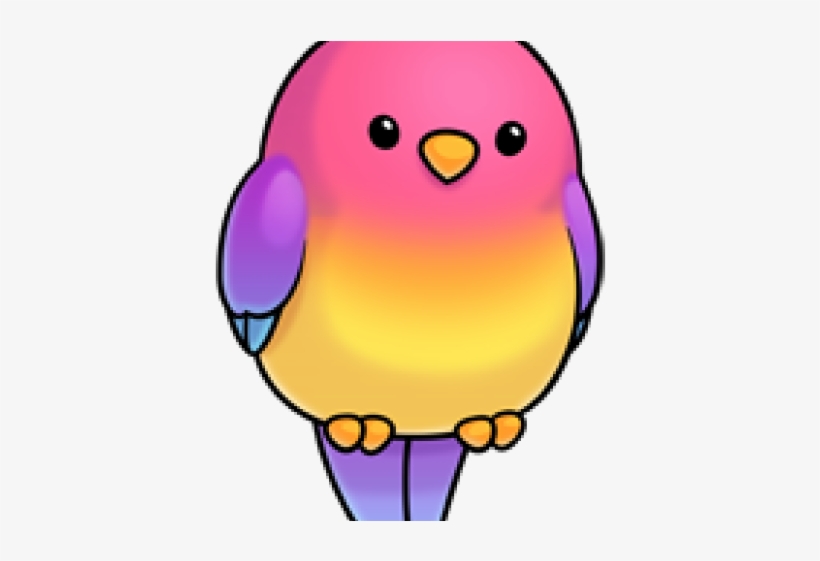 Adorable Clipart Beautiful Parrot - Cute Cartoon Animal Png, transparent png #9914782