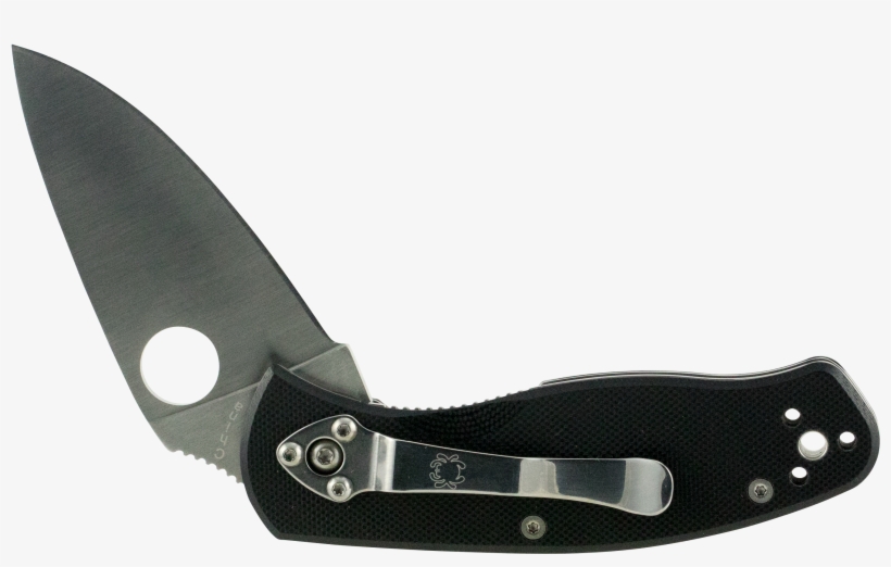 Spyderco C136gp Persistance G-10 Black Plain - Utility Knife, transparent png #9915266