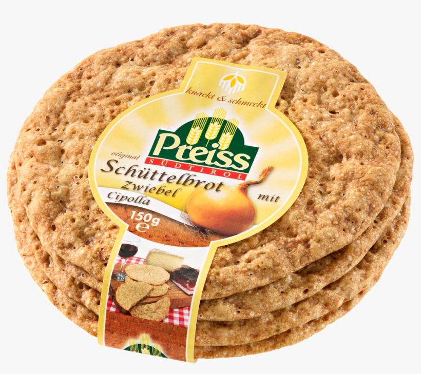 Crisp Bread With Onion - Water Biscuit, transparent png #9917264
