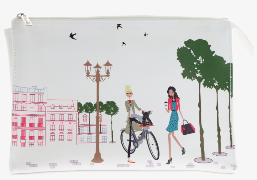 Toiletry Bag - Tandem Bicycle, transparent png #9917946