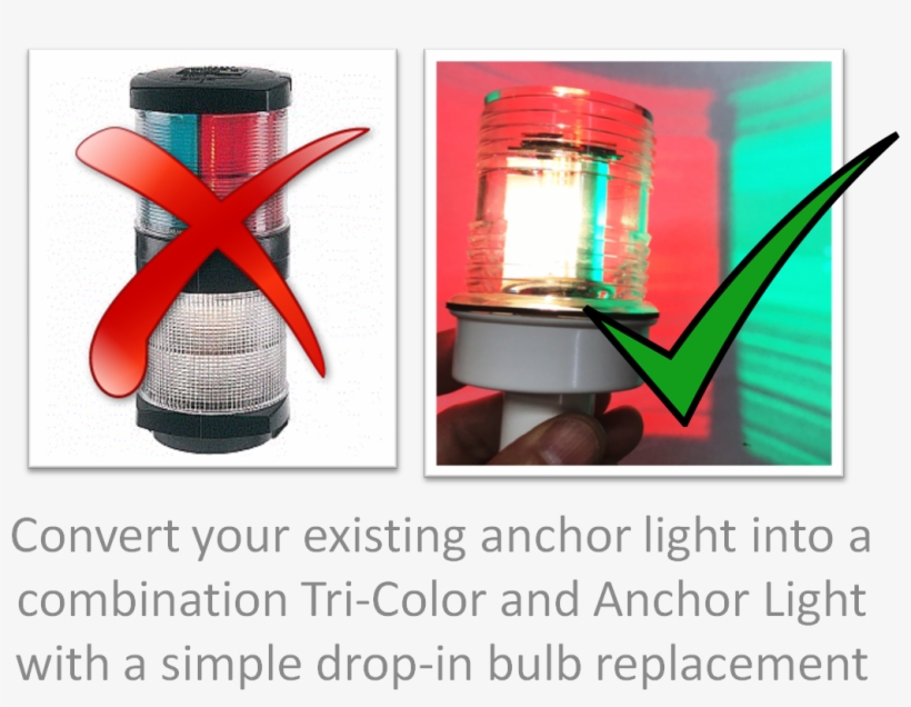 Led Tri-color And Anchor Light Combination Bulb - Flyer, transparent png #9917959