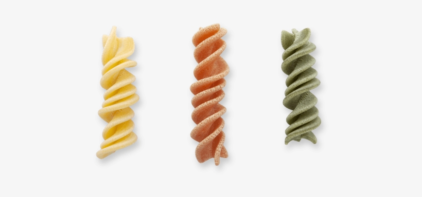Tricolour Pasta Without Eggs - Fusilli, transparent png #9917994