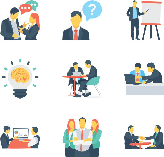 Clipart Black And White Download Flat Icon Family Icons - Resource Management Human Resource Icon (600x564), Png Download