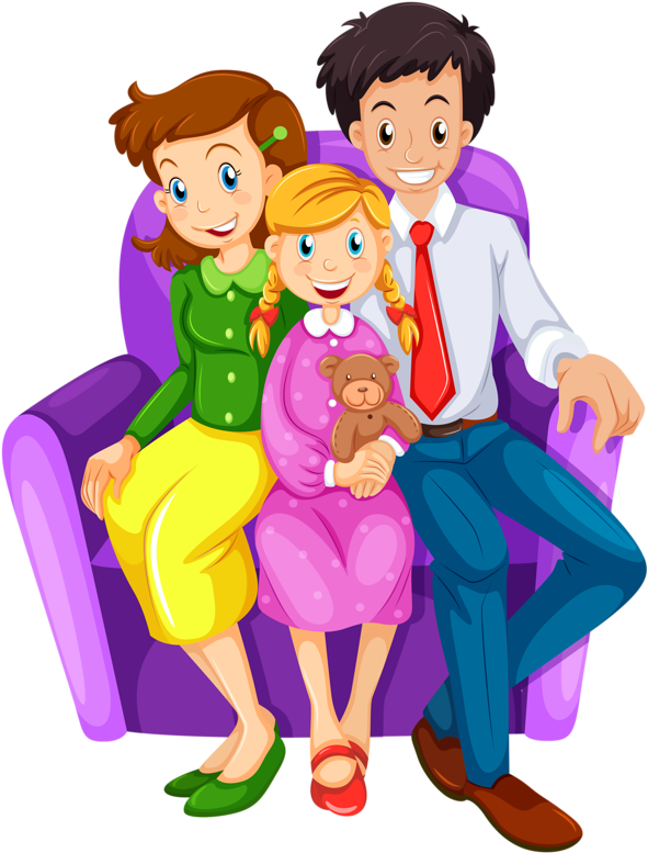 Фотки Lds Clipart, Family Clipart, Cartoon People, - Happy Family Clipart 3 (600x800), Png Download