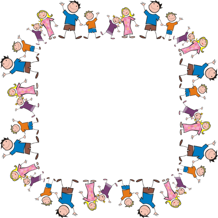 Drawing Computer Icons Family Stick Figure Free Commercial - Family Clip Art Border (750x750), Png Download