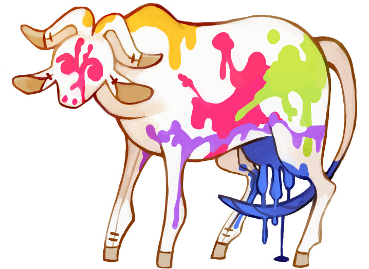 Buffalo Floraverse The Hides On These Critters - Drawing (741x551), Png Download