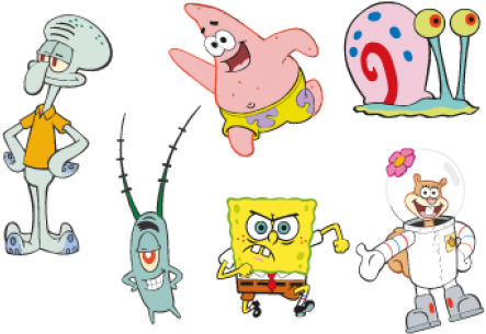 Spongebob Squarepants Cartoon Logo - Logo Patrick Spongebob (518x518), Png Download