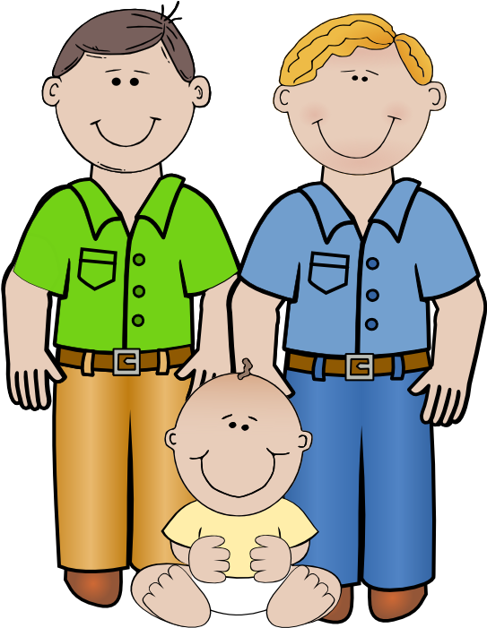 Clipart Family Boy - Spot The Difference Family (575x700), Png Download