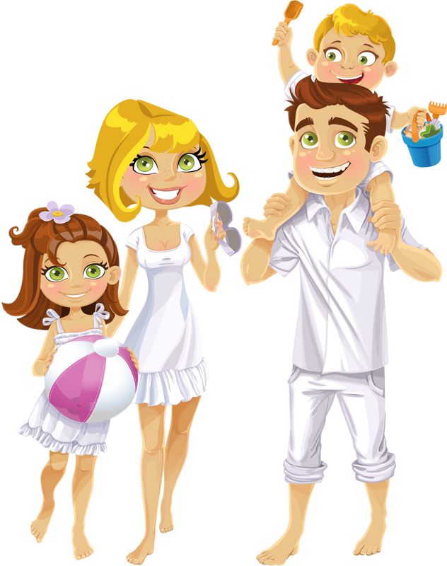 Яндекс - Фотки - Dessin D Une Famille Heureuse (632x800), Png Download