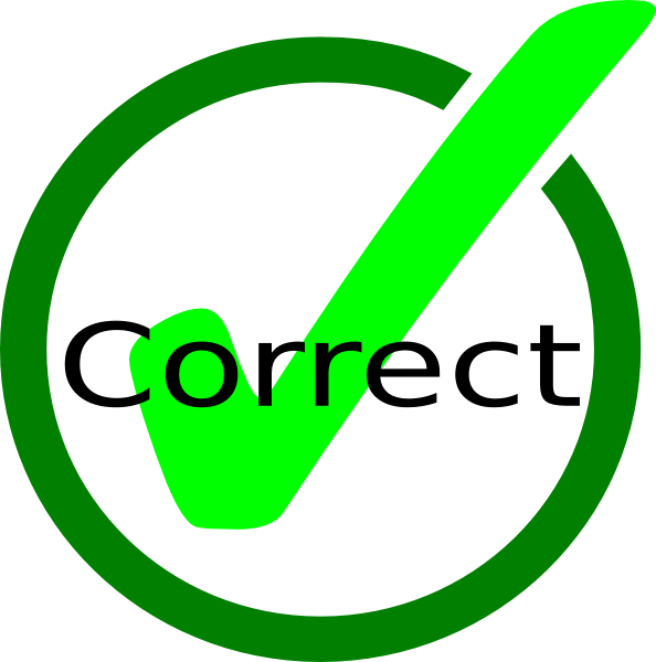 Correct Clipart (594x600), Png Download