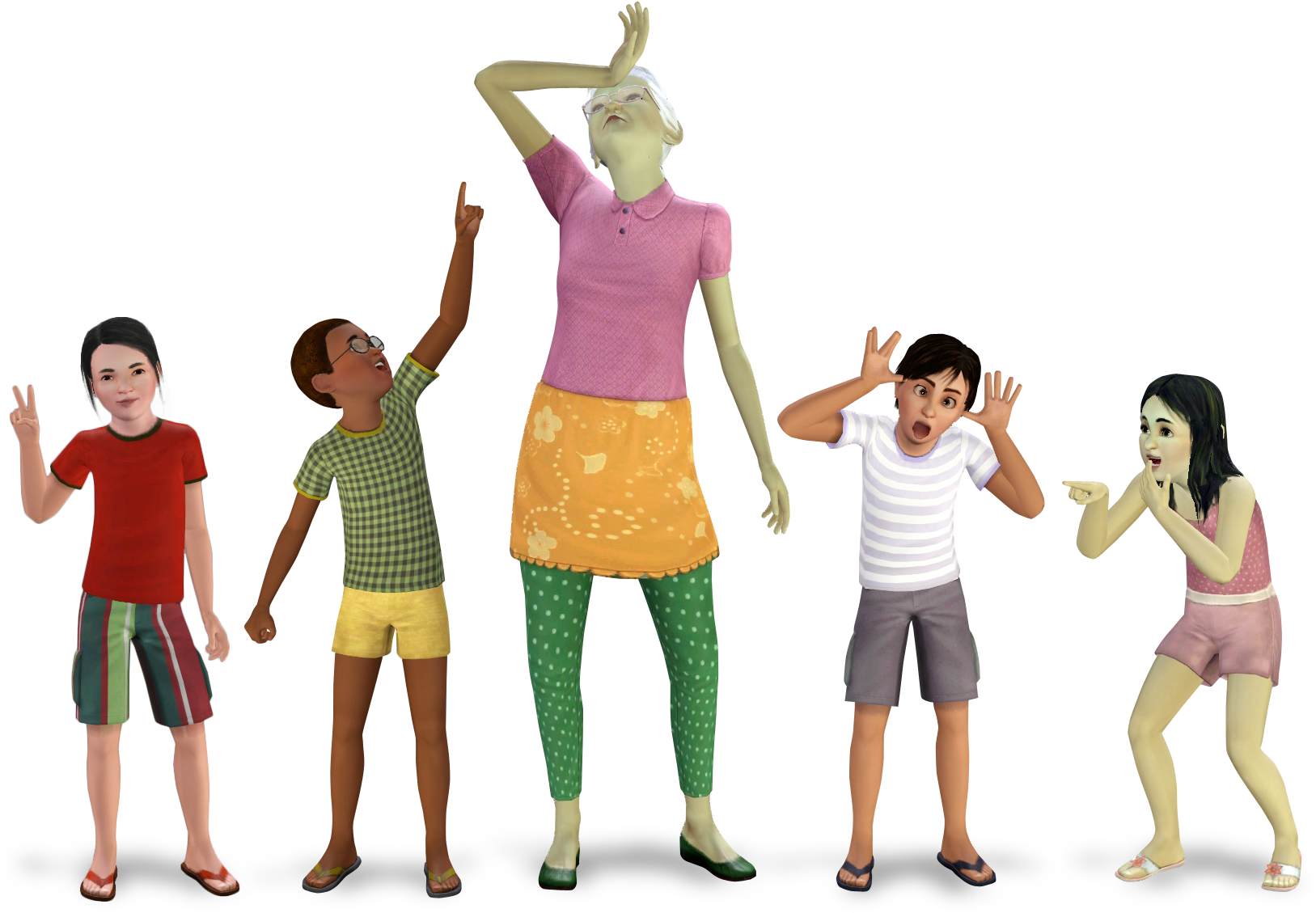 Free Download Of - Sims 3 Premade Families (2000x1254), Png Download