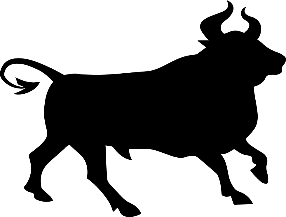 Bull Silhouette Png Svg Free - Bull Clip Art (980x746), Png Download