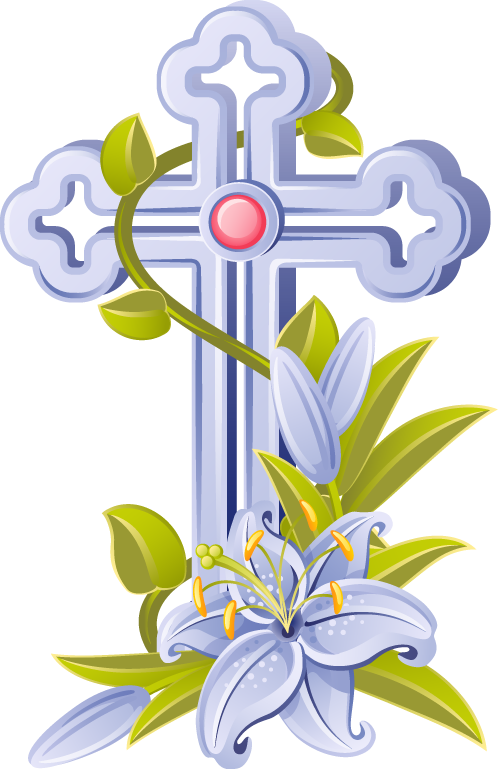 Cross Religious Easter Christian Coloring Page Clip - Christian Cross Images Clip Art (498x769), Png Download