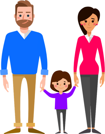 Clipart Stock Mindful Co Parenting Helping Children - Alt Attribute (348x443), Png Download