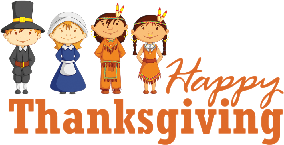 Transparent Happy Thanksgiving With Pilgrim And Native - Red Indian Wishing Thanksgiving Sticker (oval) (1024x538), Png Download