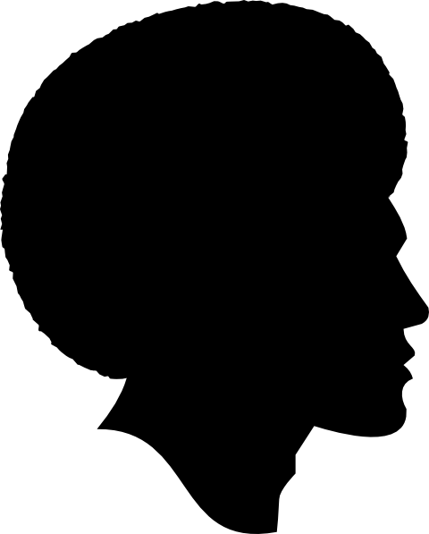 African American Family Silhouette - Black Woman Silhouette Png (480x597), Png Download