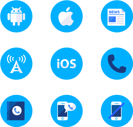 Communication - Mobile App (600x564), Png Download