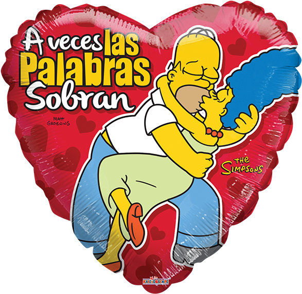 Globo A Veces Las Palabras Sobran - 18" Love Bear Over Roses Foil Balloon - Mylar Balloons (600x600), Png Download
